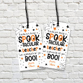 Bedankt om een spooktaculaire leraar te zijn Hallo Cadeaulabel