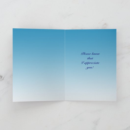 Bedankt om er altijd te zijn kaart (Binnen)