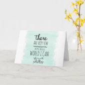 Bedankt om er te zijn toen ik lelijk huilde kaart (Gele Bloem)