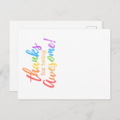 Bedankt om geweldige te worden feestdagenkaart (Voorkant / Achterkant)