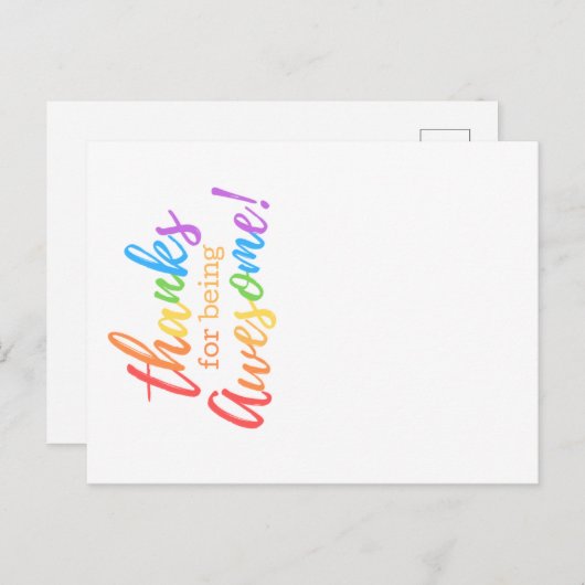 Bedankt om geweldige te worden feestdagenkaart (Voorkant / Achterkant)