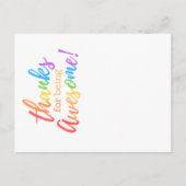 Bedankt om geweldige te worden feestdagenkaart (Voorkant)