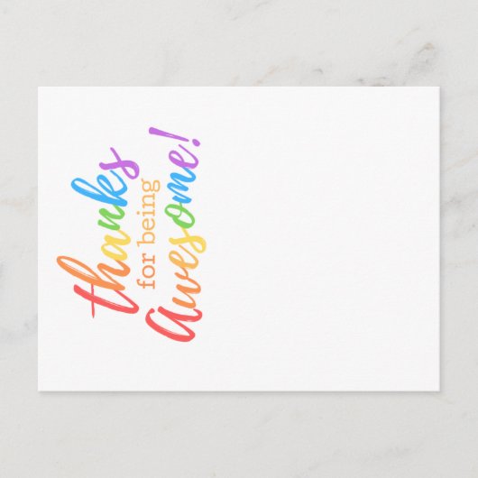 Bedankt om geweldige te worden feestdagenkaart (Voorkant)