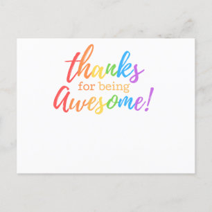 Bedankt om geweldige te worden feestdagenkaart