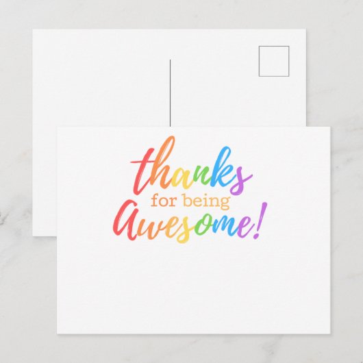 Bedankt om geweldige te worden feestdagenkaart (Voorkant / Achterkant)