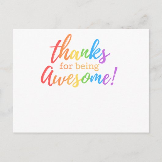 Bedankt om geweldige te worden feestdagenkaart (Voorkant)