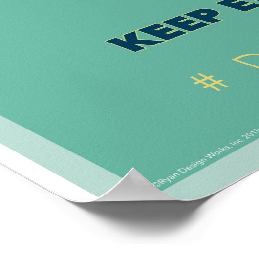 Bedankt om het doof vriendschappelijk te houden... poster (Hoek)