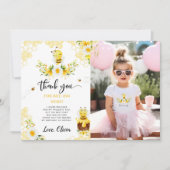 Bedankt om hier te zijn Bijendag Foto Dank u Kaart (Voorkant)