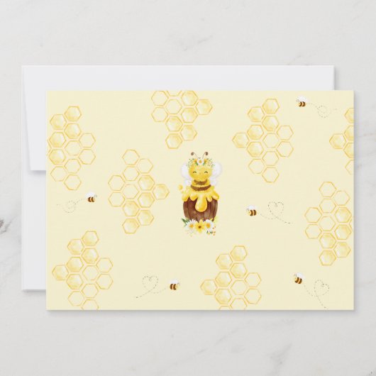 Bedankt om hier te zijn Bijendag Foto Dank u Kaart (Achterkant)