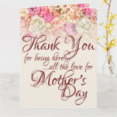 Bedankt om hier te zijn - Moederdag Kaart (Gele Bloem)