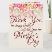 Bedankt om hier te zijn - Moederdag Kaart (Voorkant)
