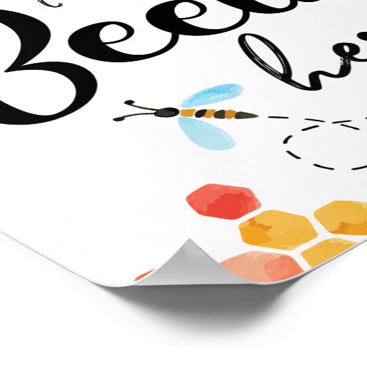 Bedankt om hier te zijn poster (Hoek)