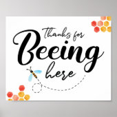 Bedankt om hier te zijn poster (Voorkant)