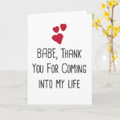 Bedankt om in mijn leven te zijn, ik hou van je kaart (Gele Bloem)