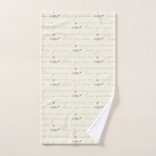 Bedankt om je mam-handdoekset te zijn bad handdoek (Handdoek)
