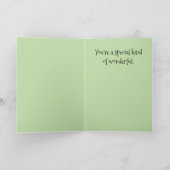 "Bedankt om jou te zijn!" kaart (Binnen)