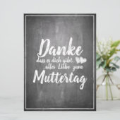 Bedankt om jou te zijn! Moederdag-alkbord (Staand voorkant)