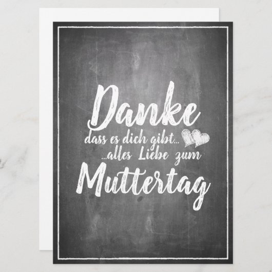 Bedankt om jou te zijn! Moederdag-alkbord (Voorkant / Achterkant)