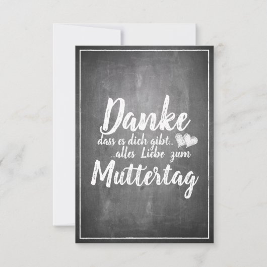 Bedankt om jou te zijn! Moederdag-alkbord (Voorkant)