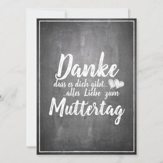 Bedankt om jou te zijn! Moederdag-alkbord (Voorkant)