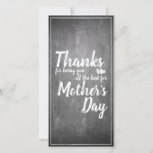 Bedankt om jou te zijn! Moederdag-alkbord (Voorkant)