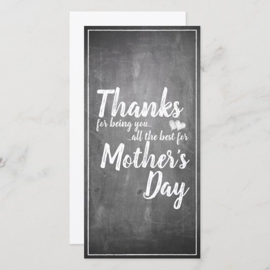 Bedankt om jou te zijn! Moederdag-alkbord (Voorkant / Achterkant)