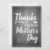 Bedankt om jou te zijn! Moederdag-alkbord (Voorkant)