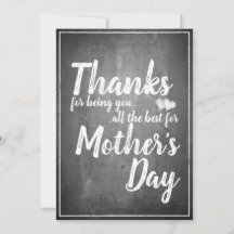 Bedankt om jou te zijn! Moederdag-alkbord
