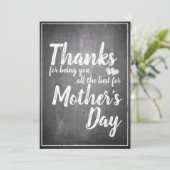 Bedankt om jou te zijn! Moederdag-alkbord (Staand voorkant)