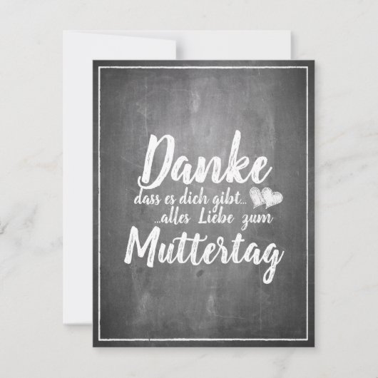 Bedankt om jou te zijn! Moederdag-alkbord (Voorkant)