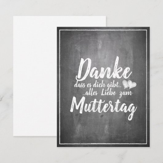 Bedankt om jou te zijn! Moederdag-alkbord (Voorkant / Achterkant)