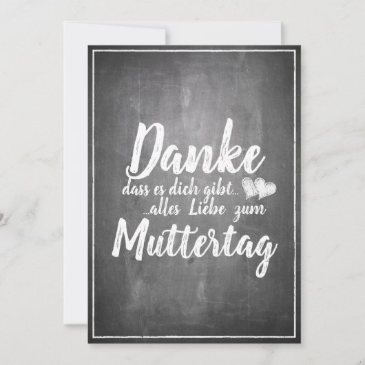 Bedankt om jou te zijn! Moederdag-alkbord (Voorkant)