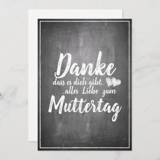 Bedankt om jou te zijn! Moederdag-alkbord (Voorkant / Achterkant)