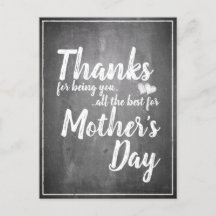 Bedankt om jou te zijn! Moederdag-alkbord