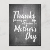 Bedankt om jou te zijn! Moederdag-alkbord Feestdagenkaart (Voorkant)