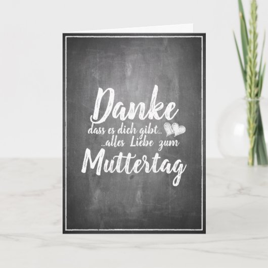 Bedankt om jou te zijn! Moederdag-alkbord Kaart (Voorkant)