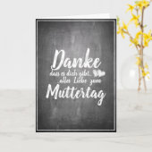 Bedankt om jou te zijn! Moederdag-alkbord Kaart (Gele Bloem)