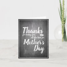 Bedankt om jou te zijn! Moederdag-alkbord