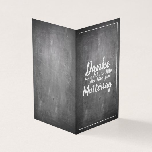 Bedankt om jou te zijn! Moederdag-alkbord Kaart (Buitenkant)