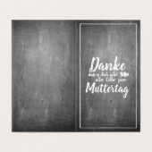 Bedankt om jou te zijn! Moederdag-alkbord Kaart (Buitenkant ongevouwen)