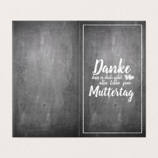 Bedankt om jou te zijn! Moederdag-alkbord Kaart (Buitenkant ongevouwen)