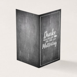 Bedankt om jou te zijn! Moederdag-alkbord Kaart