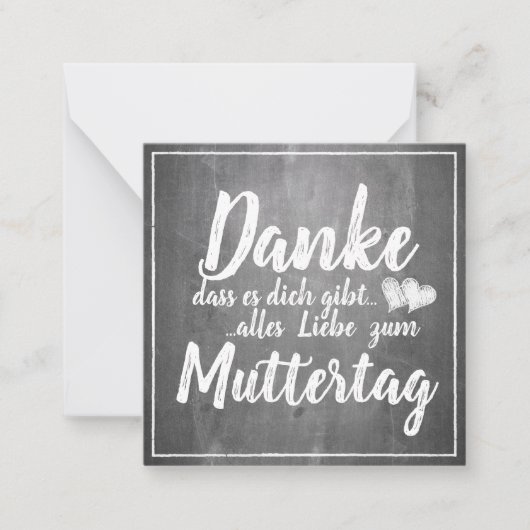 Bedankt om jou te zijn! Moederdag-alkbord Notitiekaartje (Voorkant)