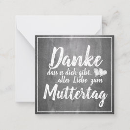 Bedankt om jou te zijn! Moederdag-alkbord Notitiekaartje