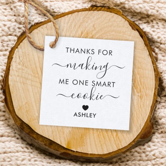 Bedankt om me één slim koekjesLabel te maken, Kraf Bedankjes Labels