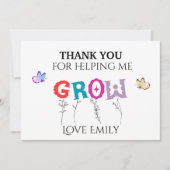 Bedankt om me te helpen de waardering van de leerk (Voorkant)