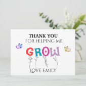 Bedankt om me te helpen de waardering van de leerk (Staand voorkant)