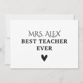 Bedankt om me te helpen de waardering van de leerk (Achterkant)