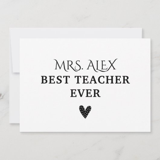 Bedankt om me te helpen de waardering van de leerk (Achterkant)