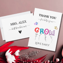 Bedankt om me te helpen de waardering van de leerk